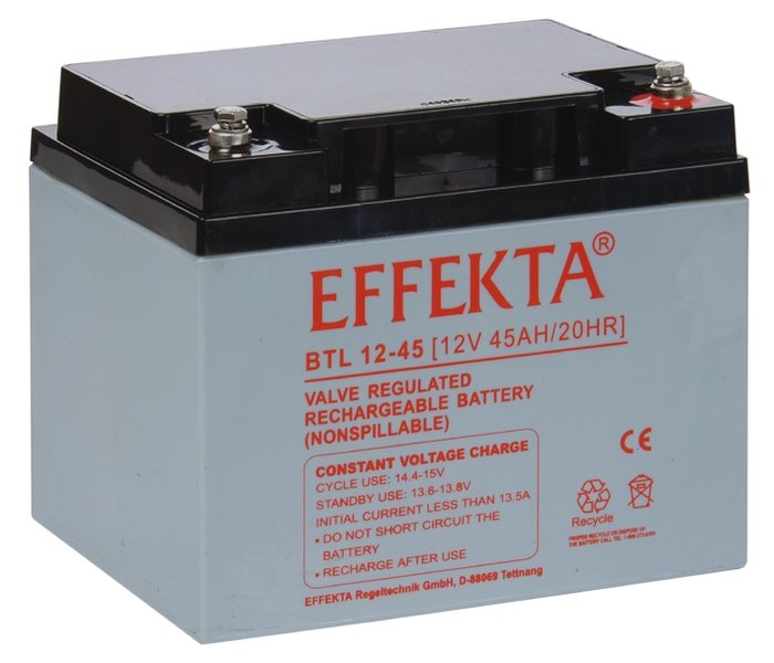 Effekta Blei-Vlies Batterien für USV Anlagen und Telekommunikationssysteme.